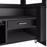 Kolgrill TORONTO - 1 510 mm - träfront - värmeskyddsglas - 3 grillgaller