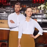 (6 pieces) KARLOWSKY | Basic Bistro Waist Apron – 100×75 cm - Mustard Yellow