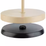 (4 db) Asztali lámpa - MERLE MINI - akkumulátoros - 3 fokozatban dimmelhető - Ø 110 mm - homok