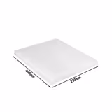 Kaymaz Ayaklı Kesme Tahtası - 250x400mm - Kalınlık: 20mm - HACCP uyumlu - Beyaz