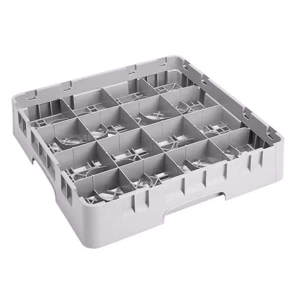 CAMBRO | CAMRACK® - Panier à tasses 1/1 - avec 16 compartiments - 500x500mm - Gris