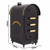 Gaz Four à pommes de terre Kumpir - commandes mécaniques - 4,9kW - 500x1200x700mm - avec 3 tiroirs