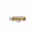 (72 pezzi) LIBBEY | VASI PER BEVANDE - Coperchio - Metallo - Oro - adatto a 70810, 70811 e 70812