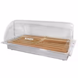 Roll-top Bread Box - 530x285mm - Chrome