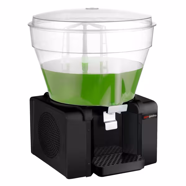 Ayran-/sapdispenser - 50 liter - 400W - voor romige ayran - zwart - incl. afdruipschaal & roerwerk