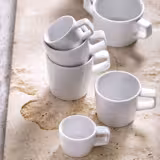 (12 pcs) WHITE DELIGHT | Espresso Cup - 70ml - White