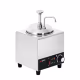 Commercial Heated Sauce Pump Dispenser 1.7 L – 1 removable pump - Adjustable thermostat - On/Off light