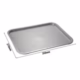 (6 stuks) Fastfood dienblad - FAST FOOD - Polypropyleen (PP) - 350x270mm - Hoogte: 20mm - Grijs - stapelbaar; vaatwasserbestendig; bruchsicher; textuur