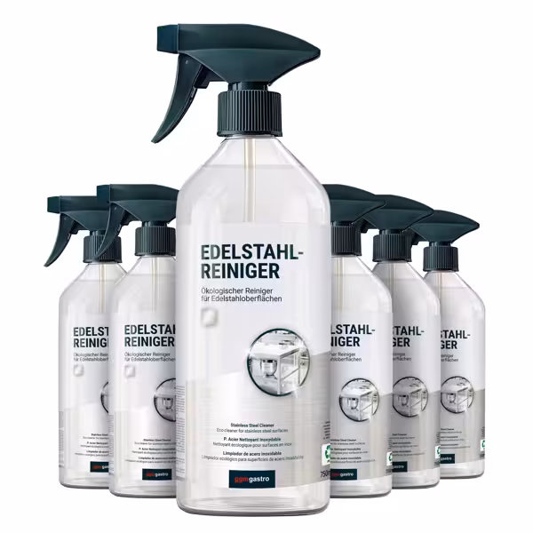 (6 piezas) Limpiador de acero inoxidable - 750 ml - Ecológico