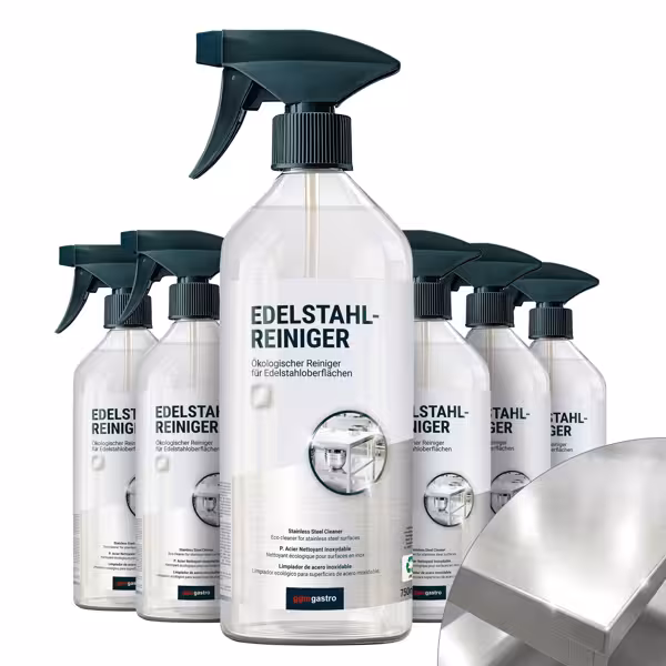 (6 Stück) Edelstahlreiniger á 750ml - Ökologisch & entfettend
