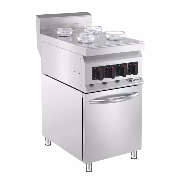 Künefe Gas Cooker - 11 kW - 4 Burners - with 2-Door Base Cabinet 