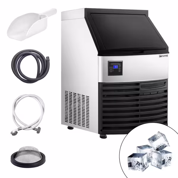 Commercial Ice Machine - Cube - 73kg/24h - with Storage Bin