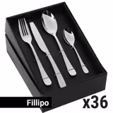(144 pz) Set di posate Linea Fillipo - 144 pezzi - Per 36 persone
