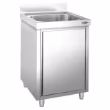 Commercial Sink Cabinet PREMIUM - 600x600mm - with 1 bowl centre