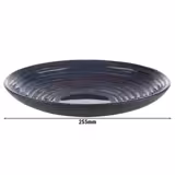 (6 pcs) LOOPS | Deep Plate - Melamine - Ø255mm - Blue/Grey