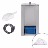 Triturador de gelo PROFISSIONAL de bancada - 180kg/h - 80W - Aço inoxidável - com depósito de 1kg
