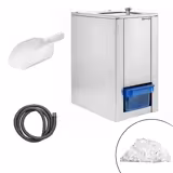 Commercial Ice Crusher - 3kg/min - 80W - Stainless steel - incl. 1kg storage hopper