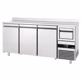 Barkylbänk PREMIUM - 2135x600 mm - 570 liter - 3 dörrar, stänkkant & kaffeuraskare