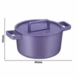 WMF | FLAVOUR - Pentola - Ø 240mm - Ghisa - 5,2 litri - incl. coperchio - Porpora