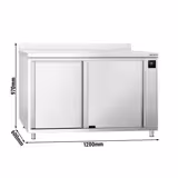 PREMIUM verwarmingskast - 1200x600mm - met achterwand & schuifdeuren - Digitaal