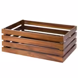 Cassetta in legno - SUPERBOX - Rettangolare - 555x350mm - Altezza: 200mm - compatibile con GN 1/1