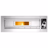 (2 pz) Forno elettrico per pizza - Platea in mattoni refrattari - 990x990mm - 4 pizze Ø33cm - fino a 400°C - Meccanico