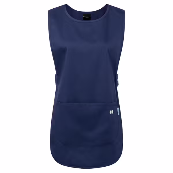 (6 pieces) KARLOWSKY | Essential Uniform Tabard Tunic – Navy - Size XS - Sleeveless - Pen Pocket