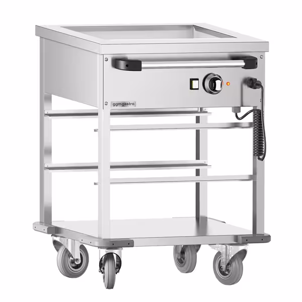 Bain-marie wagen - 1 kW - 1x GN 1/1
