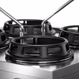 Cocina wok a gas - 90 kW - 6 fuegos - incl. 4 grifos