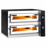 Električna peć za pizzu - 990x920 mm - 4+4 x 35 cm - za Ø 35 cm pizzu - do 400 °C - Zaslon osjetljiv na dodir (touch)