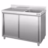 Plonge PREMIUM - 1400x600mm - avec 1 bac à droite