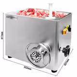 Tritacarne elettrico professionale 22 da banco - 680kg/h - 1,1kW - piastra 4,5mm