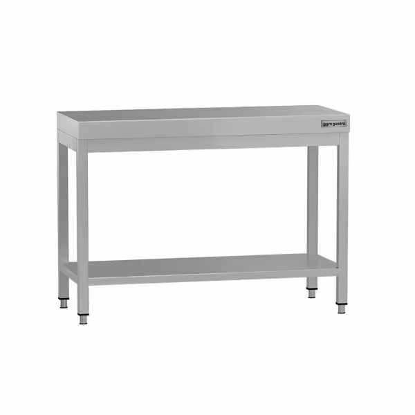 Stainless steel worktable ECO - 1000x700mm - with undershelf  without upstand 