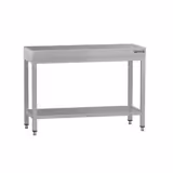 Table de travail en inox ECO – 1000 × 600 mm – avec tablette inférieure