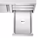 Työkaappi PREMIUM ruostumattomasta teräksestä - 1800x700mm - 3 laatikkoa oikealla ja ilman jalustaa