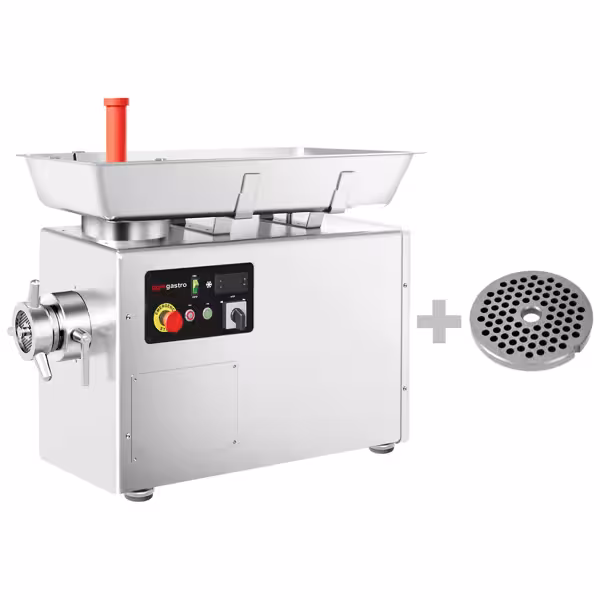 Električni stroj za mljevenje mesa – glava 32 - 500 kg/h - 2,2 kW - 230 V (monofazni) - s hlađenjem - ploča 4,0 mm - stolni