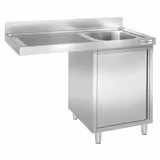 Commercial Dishwasher Sink with Cupboard PREMIUM - 1200x600mm - 1 Bowl, Right-Hand Bowl