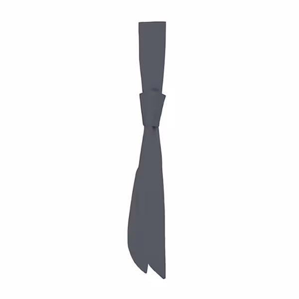 (5 stuks) KARLOWSKY | Service stropdas - 94 x 5 cm - Antraciet