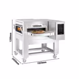 Commercial Electric Conveyor Oven – 1820 x 2450 mm – Touch Control – 1000 mm Belt Width – incl. Stand