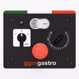 Teigknetmaschine - 22 Liter / 18 kg - 2 Geschwindigkeiten -  Kessel abnehmbar & Rührwerk aufklappbar - Timerfunktion