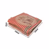 (100 pcs) Boîte à pizza - PIZZABÄCKER - 24x24x4cm