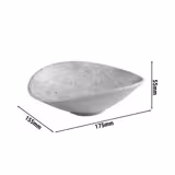 (6 pcs) Coupe - ELEMENT - Mélamine - 180ml - 175x155mm - Profondeur : 55mm - Gris