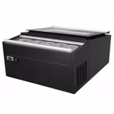 Commercial Countertop Ice Cream Display Freezer – 772 mm – Static Cooling – for 3 × 5 L Napoli Pans – Lid Opening on Service Side