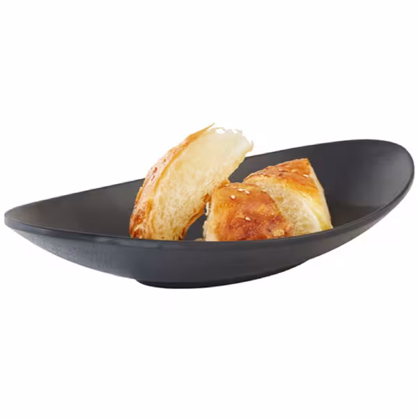 (6 stuks) Schaal - ZEN - Melamine - 0,25L - 250x135mm - stapelbaar - Zwart
