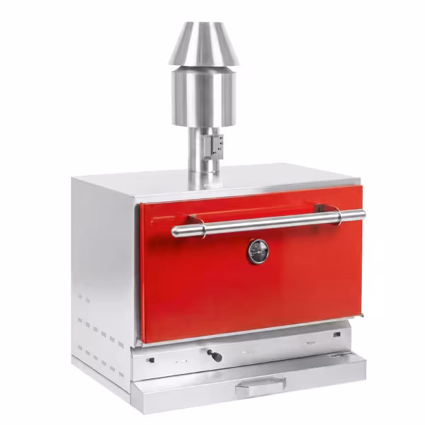 Houtskooloven - 890mm - rood - 4 grillroosters