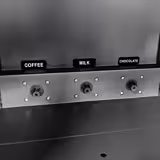 Commercial tabletop instant hot drinks machine, 3 ingredient canisters — 2.5 kW — Touch — Black