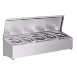 Commercial spice overshelf - 5 x GN 1/6