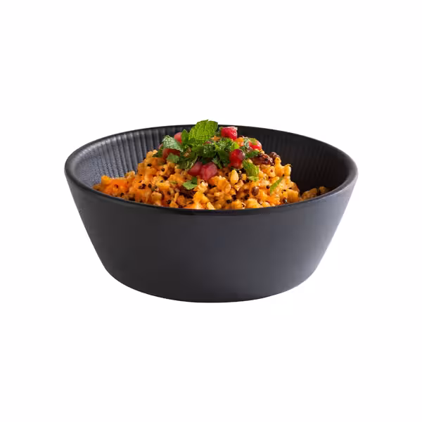 (6 stuks) Schaal - NERO - Melamine - 0,45L - rond - Ø155mm - stapelbaar - Zwart