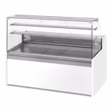 Gebaksvitrine Julia - 1935x985mm - 3 deuren - 2 legroosters - rechte ruit