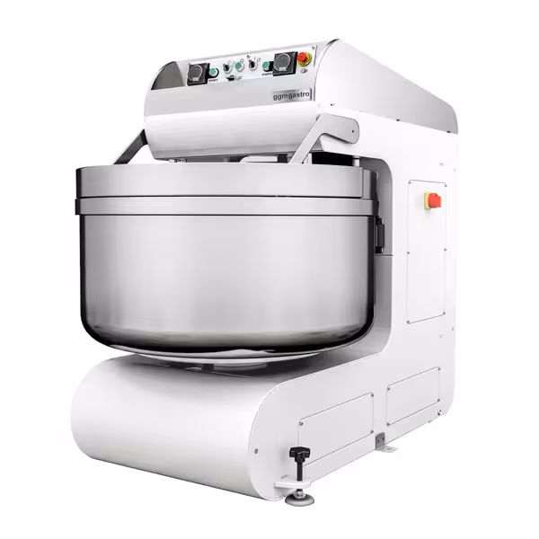 Spiralknådningsmaskin Bageri - 205 liter / 130 kg - 2 hastigheter - Fast skål - 2 motorer